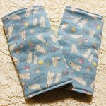 再販3 マカロンくまちゃん ブルー よだれカバー