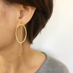 hoop　backchain　　ピアス／イヤリング