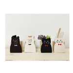 ねこくま爪楊枝立て　印鑑スタンド