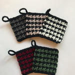  アクリルタワシ★千鳥格子セット★