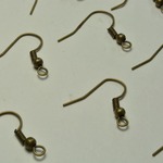 ピアスパーツ フックピアス　(コイル/玉付) 金古美 23mm　20個　10ペア アクセサリーパーツ　ビーズクラブ [4582434328272]