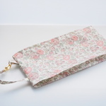 【試作品】ティッシュケース　LIBERTY　Felicite　あずきミルク　ラミネート生地