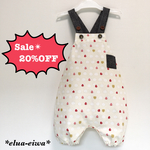 【Sale✴︎】かぼちゃ風サロペット【80〜】＊いちご大福