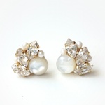 「wing ホワイト」ピアス