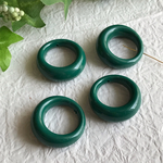 ドイツヴィンテージ アクリルフープパーツ グリーン 4個セット