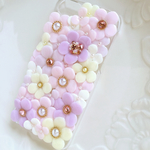 お花のスマホケース♡iPhoneケース限定品ラベンダー