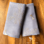 大人可愛い刺繍ガーゼの抱っこ紐よだれカバー   エルゴ