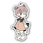★ハロウィン★　アクリルキーホルダーL　ポテっこハロウィン-みいら