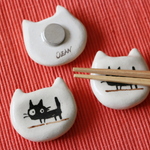 マグネットor箸置き（猫型M）黒猫さん　　