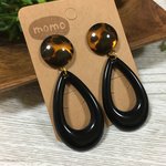 レオパード×ブラックの大ぶりピアス・イヤリング♡