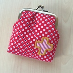 ★sale★ クロスのアップリケ がまぐち