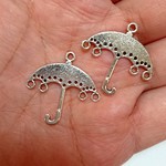初夏セール　4個セット　チベタンシルバーカラー　アンブレラ　25X25X1ＭＭ