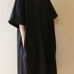 秋冬　オーバーサイズのワンピース　ドルマン　グレー