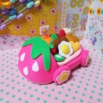 【再販】送料無料☆いちごちゃんランチプレートカー☆ピンク