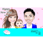 似顔絵年賀状（データ付き！）