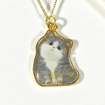 ふんわり猫ちゃんネックレス