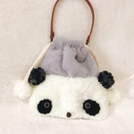 フカフカパンダさん巾着持ち手付き🐼💕