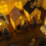 クリスマスLEDキャンドル ハウス テラコッタ風屋根