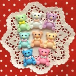 再入荷★パステルカラー★テディベアのカボション★8色セット