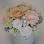 ＊【送料無料】＊フレンチグラスポットグリーンフラワー