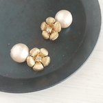 【イヤリング】着物にも合う・ヴィンテージ レトロ 小ぶり お花