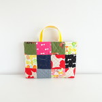 Patchwork～くまステッチデニム×レッサーパンダetc.1点物バッグ