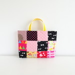 Patchwork～シンプルリボン×ドットetc.1点物バッグ 