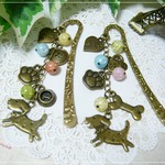 ★再販★　☆アンティーク調cute　dogのブックマーク☆