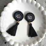 ゼブラビジューのピアス