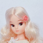 樹脂薔薇ヘアピン(インディピンク)