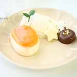 スフレチーズケーキのアクセトレイ＜ナパージュ＞