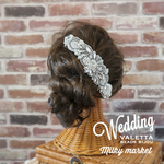【Wedding beadsbijou Valetta】結婚式 ウエディング バレッタ ビジュー ヘアアクセサリー 花嫁
