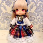 オビツ11サイズ服ギンガムチェックセット①
