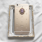 カメオ×パール iPhoneケース パープル
