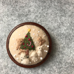 木枠ブローチ クリスマス
