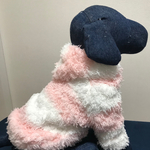 もこもこボーダーボアパーカー*着丈調整可能！