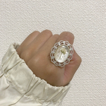 かすみ草リング ドライフラワーリング