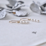 ～ 選べる金具 ～ 14kgf  パールmini フックピアス  or イヤリング