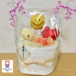 送料無料【今治産フェイスタオル】おむつケーキ
