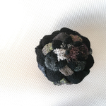ニット帽 百花 黒曜