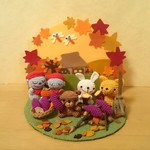 もみじ舞い…深まる里山の秋♪ちょこっと飾り③