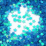 ★(rp-19)星型 キラキラミニパーツ スター レジン 封入 約3g ブルー 青 素材 材料 
