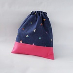 35×30 体操着入れ  お着替え入れ きんちゃく  ピンク