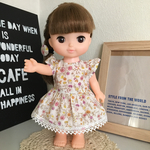 メルちゃん、ソランちゃんの服＊花柄ワンピース&ヘアゴムセット