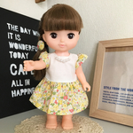 メルちゃん、ソランちゃんの服＊ワンピース&ヘアゴムセット