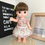 メルちゃん、ソランちゃんの服＊エプロン風ワンピース&ヘアピンセット