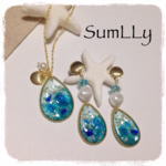 ドロップシーネックレス《受注制作》