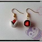 いちご大福セットピアス