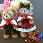 ダッフィー＆シェリーメイのお洋服♪X'mas2♪ぬいぐるみバッチ用