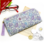 【１点限り】 リバティ・フェリシテ purple[LA] L字ファスナー 長財布